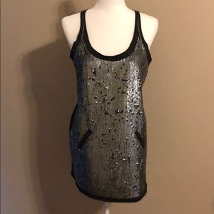 Bcbg short sequins dress